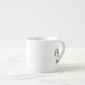 Klasse is tijdloos espresso kop (Voorkant rechts)