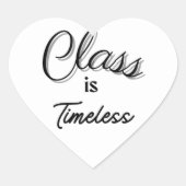 Klasse is tijdloze Sticker (Voorkant)