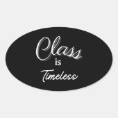 Klasse is tijdloze Sticker (Voorkant)