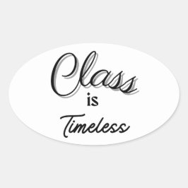 Klasse is tijdloze Sticker