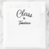 Klasse is tijdloze Sticker (Tas)