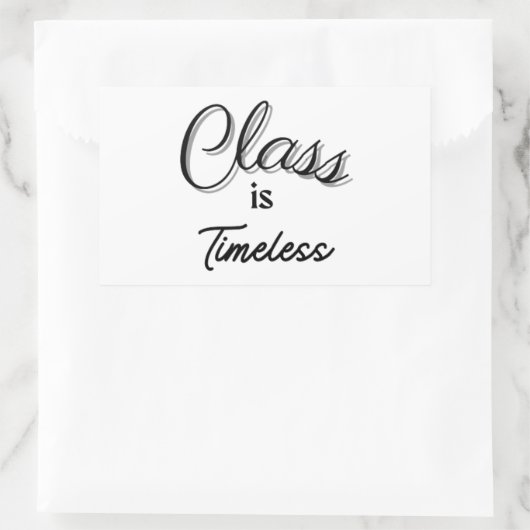 Klasse is tijdloze Sticker (Tas)