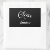 Klasse is tijdloze Sticker (Tas)