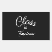 Klasse is tijdloze Sticker (Voorkant)