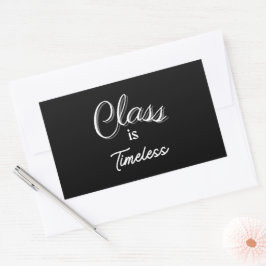 Klasse is tijdloze Sticker