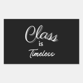 Klasse is tijdloze Sticker