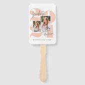 Klasse Jaar 3 Fotocollage Perzik Afstuderen Handwaaier (Voorkant)