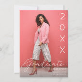 Klasse Jaar Afstuderen aankondiging foto (Voorkant)