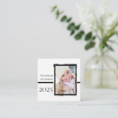 Klasse Jaar Afstuderen Naam invoegen | Fotokaarten Contactkaartje (Staand voorkant)