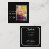Klasse Jaar Afstuderen Naam invoegen | Fotokaarten Contactkaartje (Voorkant / Achterkant)