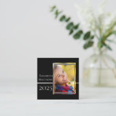 Klasse Jaar Afstuderen Naam invoegen | Fotokaarten Contactkaartje (Staand voorkant)