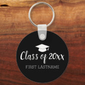 Klasse Jaar en naam Afstudiepunt - Zwart Sleutelhanger (Voorkant)