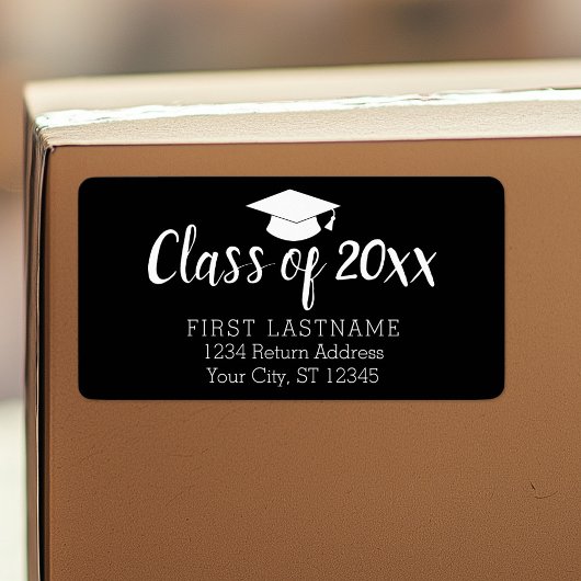 Klasse Jaar en naam - zwart kan kleur veranderen Etiket