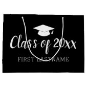 Klasse Jaar en naam - zwart kan kleur veranderen Groot Cadeauzakje (Achterkant)