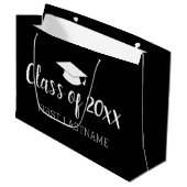 Klasse Jaar en naam - zwart kan kleur veranderen Groot Cadeauzakje (Voorkant Gekanteld)