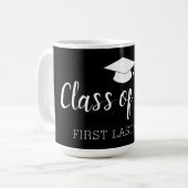 Klasse Jaar en naam - zwart kan kleur veranderen Koffiemok (Voorkant links)