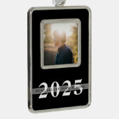 Klasse Jaar en school | Foto Afstuderen Verzilverd Omlijst Ornament (Rechts)