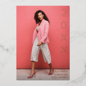 Klasse Jaar Folie Afstuderen aankondiging (Voorkant)