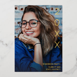 Klasse Jaar Folie Graduation Party Uitnodiging