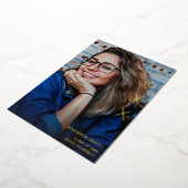 Klasse Jaar Folie Graduation Party Uitnodiging (Gedraaid)