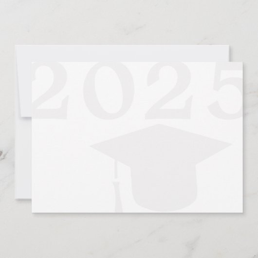 Klasse jaar minimalistische elegant 2 foto's afstu (Achterkant)