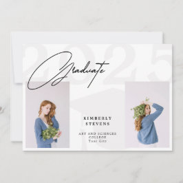 Klasse jaar minimalistische elegant 2 foto's afstu