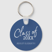 Klasse JAAR - modern script - Graduation Party Sleutelhanger (Voorkant)