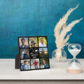 Klasse Jaar School 8 Foto Collage Afstuderen Black Fotoplaat (Insitu)