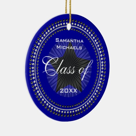 Klasse Jaar Star Afstuderen Ornament (Rechts)