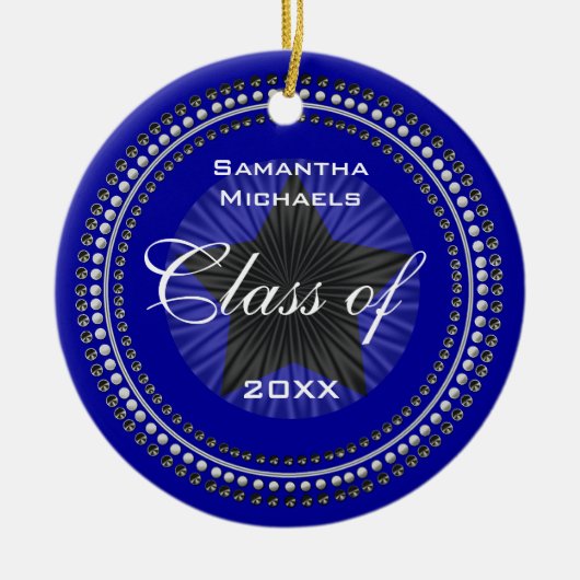 Klasse Jaar Star Afstuderen Ornament (Voorkant)