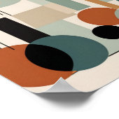 Klasse kleur en unieke Modern Minimalist Poster (Hoek)