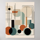 Klasse kleur en unieke Modern Minimalist Poster (Voorkant)