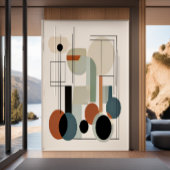 Klasse kleur en unieke Modern Minimalist Poster