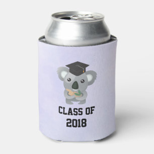 Klasse Koala-Beer in een afstudeerkap Blikjeskoeler
