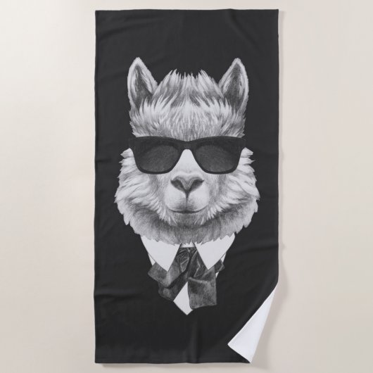 Klasse Lama Strandlaken (Voorkant)