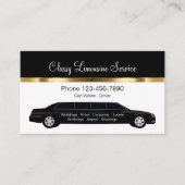 Klasse Limousine Chauffeur Service Visitekaartje (Voorkant)