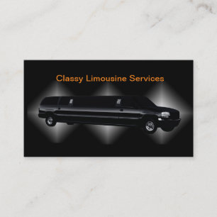 Klasse Limousine Service Chauffeur Zakelijke Kaart Visitekaartje