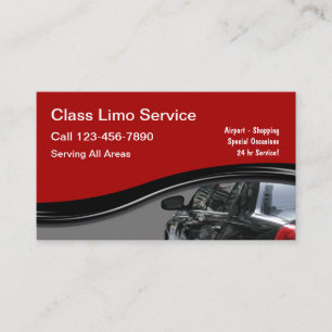 Klasse Limousine Service Visitekaartje