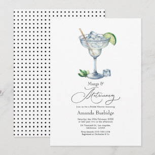 Klasse Margs & Huwelijk Margarita Bruidsuitnodigin Kaart