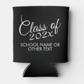 Klasse met aangepast jaar en middelbare school blikjeskoeler (Voorkant)