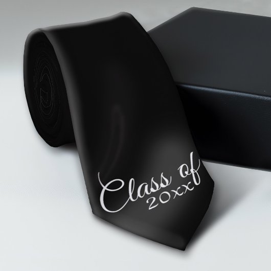 Klasse met aangepast jaar en middelbare school stropdas