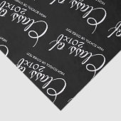 Klasse met aangepast jaar en middelbare school tissuepapier (Detail)