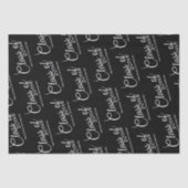 Klasse met aangepast jaar en middelbare school tissuepapier (Voorkant)