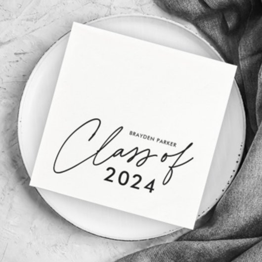 Klasse Modern Script-Afstuderen Servet