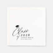 Klasse moderne kalligrafie van Afstuderen 2025 Servet (Voorkant)