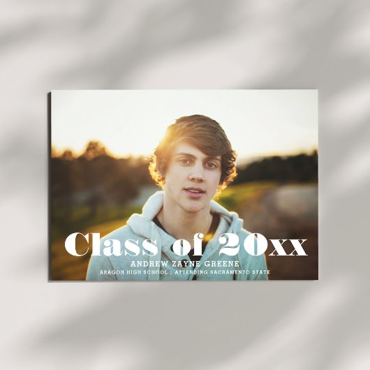 Klasse - Moderne Typografische Boys | AFSTUDEREN Aankondiging