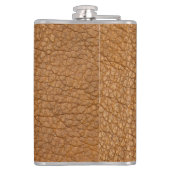 Klasse Monogram Beginletter Bruine Nep Leer Fles Heupfles (Achterkant)