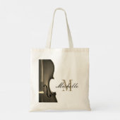 Klasse naam vioollerares en leerling tote bag (Achterkant)