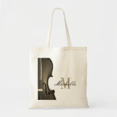 Klasse naam vioollerares en leerling tote bag (Voorkant)