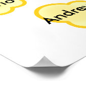 Klasse Names Popcorn leraar Poster - past 30 namen (Hoek)